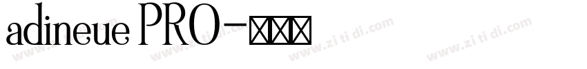 adineue PRO字体转换